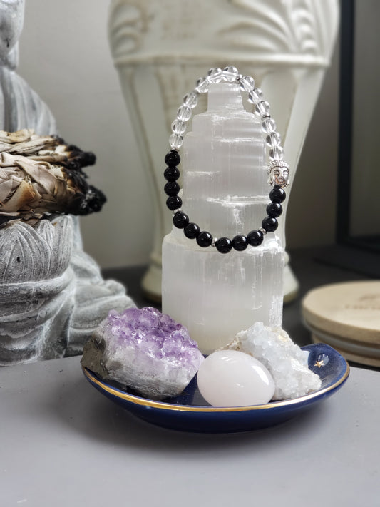 Onyx et quartz clair