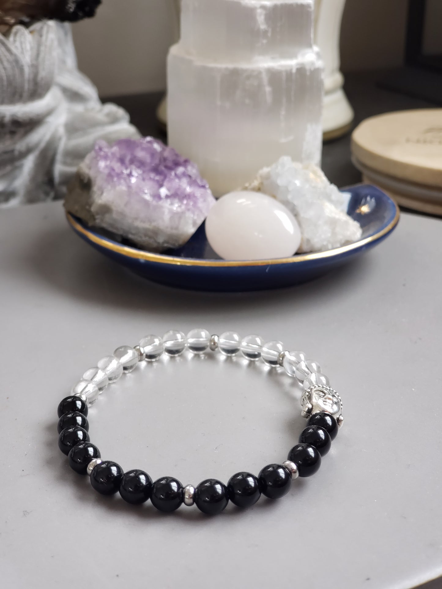 Onyx et quartz clair