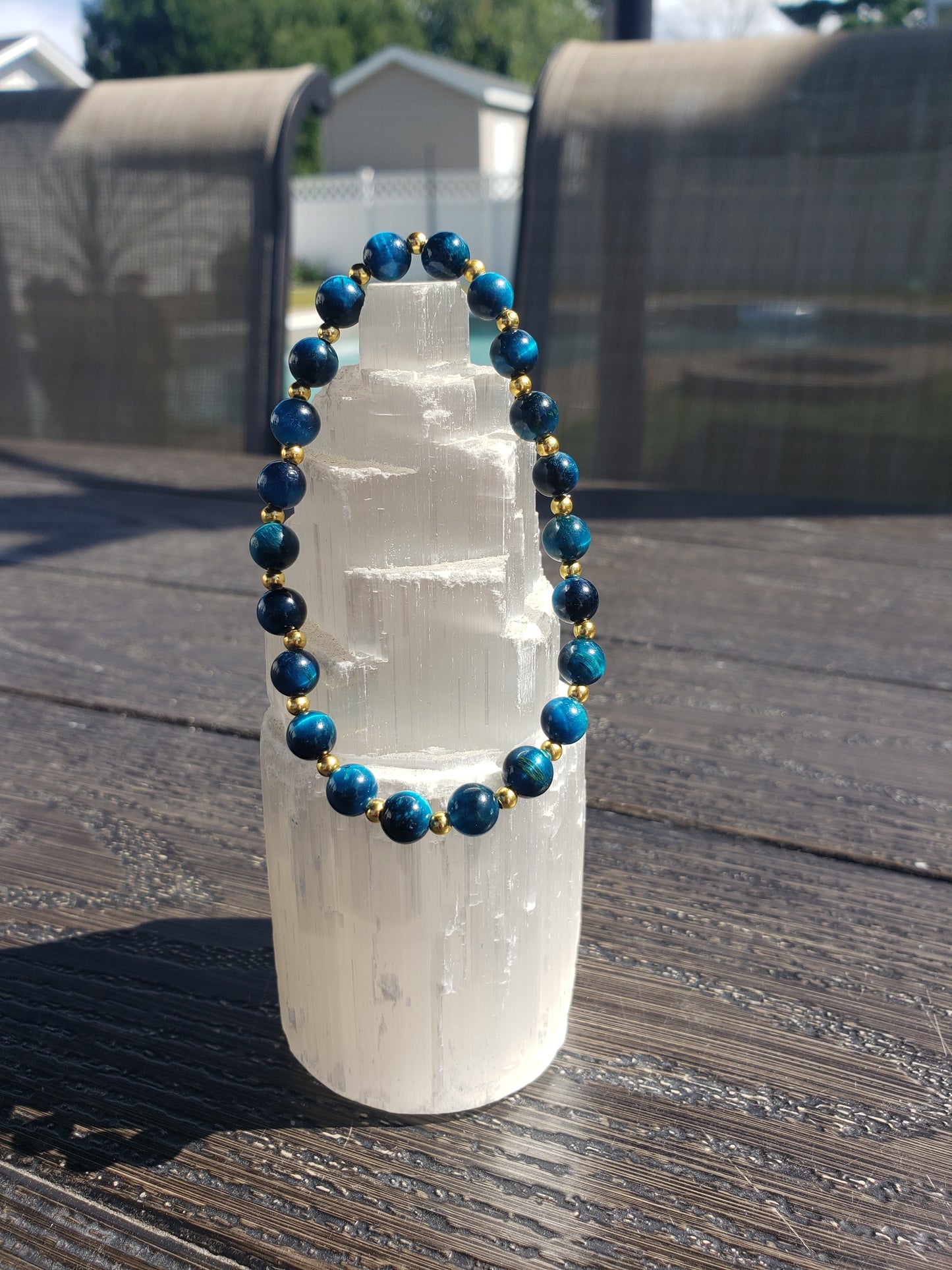 Oeil de tigre turquoise