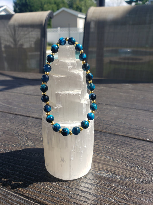 Oeil de tigre turquoise