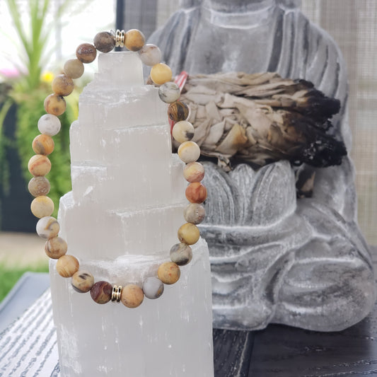 Agate jaune matte